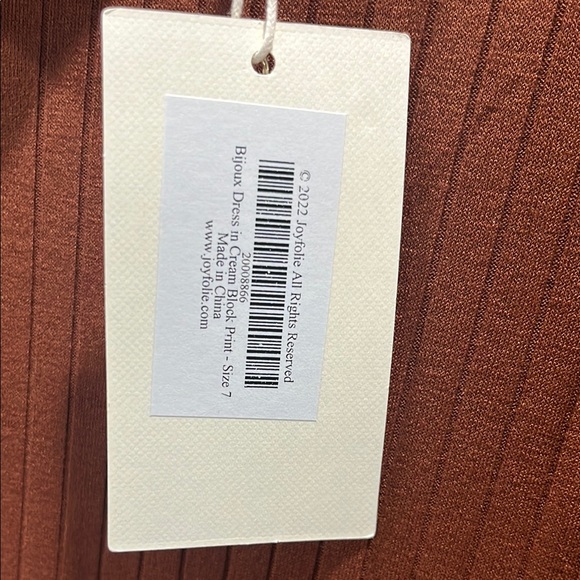 Joyfolie Bijoux Mia Joy Dress Size 7 Girls Brown and Cream Floral new never worn - Picture 3 of 12